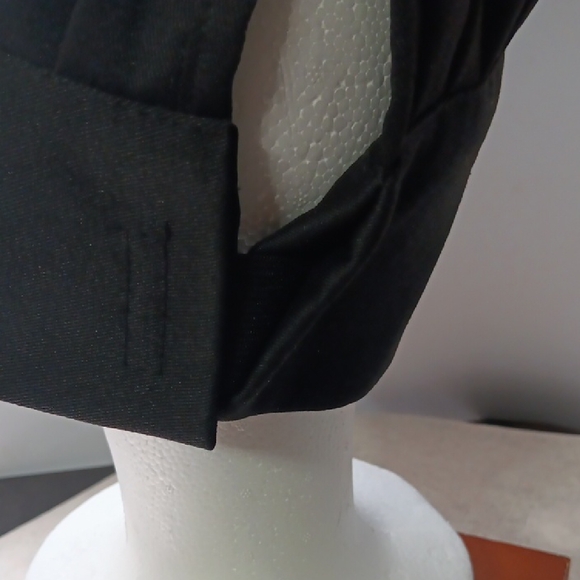 Black Chef Hat with White and Yellow Print - Picture 4 of 4